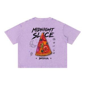 Midnight slice Wash Boxy Cotton T-Shirt